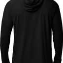 Roadbox Men's UPF 50+ Sun Hoodie, Long Sleeve Fishing Shirt with Pocket, XXL