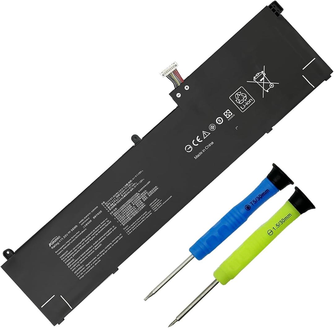 C32N2002 96Wh Battery Replacement for Asus ZenBook Pro 15 UX535 UX535LI UX535LI OLED UM535 UM535Q UM535QE Flip 15 Q528EH Q538EI UX564EH UX564EI UX564PH OLED Q538EI 0B200-03770000