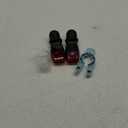 Kesell 2Pack Glass Roller Bottles 50ML Gradient Red Deodorant Bottle with Opener Refillable Glass RollerBall Deodorant Container for Essential Oils, Perfume (Black Lid)