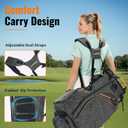 15-Way Golf Stand Bag, Lightweight & Full-Length Dividers,Rain Hood