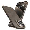 BENKS for iPhone 15 Pro Case Compatible with Magsafe, [ArmorTint ArmorAir] Built with Dupont Kevlar 1000D Aramid Fiber, Ultra Slim & Lightweight iPhone 15 Pro Minimalist Case, DawnLight Gold