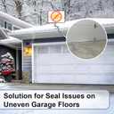 Premium Garage Door Bottom Seal - 8ft Weatherproof EPDM Rubber, Easy Install, Blocks Drafts/Rain/Rodents, Noise-Reducing & Energy Saving