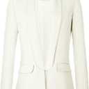 Urban CoCo Women's Office Blazer Jacket Open Front Womens Blazers for Work Professional (XX-Large, White)