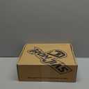 BORLENI Cowhide Leather Motorcycle Shoes for Men- Reinforced Street Waterproof Motorcycle Riding Boots with Side Zipper Ankle Support, Anti-Slip Sole Casual Breathable Powersports Shoes Black 10