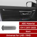 Car Decals for 2017-2022 Honda CRV CR-V Accessories ABS Carbon Fiber Stickers(Inner Door Strips)