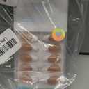 BTArtbox French Tip Press On Nails  Medium Press On Nails Almond, Natural Fake Nail with Nail Glue, Brown Glue On Nails in 15 Sizes  30 Fake Nails Kit, Capable