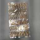 6 Sheets Gold Letter Stickers, 312 Pcs 3D Puffy Alphabet Stickers for Scrapbooking, Waterproof Self-Adhesive Golden Foam Letter Stickers for Grad Cap Decoration Sign DIY Crafts Art Making