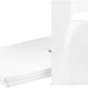 100 PCS White Small Gift Bags, 6"x8" Party Favor Goodie Bags, Treat Retail Pouches with Handle for Kids Birthday, Christmas, Small Businesses