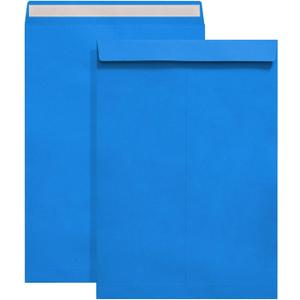 9" x 12.75" Dark Blue Self-Seal Catalog Envelopes for Invitation Cards, Organizing and Storage, Pictures, Photos, Documents (100 PCS)