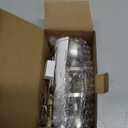 BESTTEN Keyed Entry Door Knob with Lock, Interior and Exterior Door Lock, Standard Ball, Satin Nickel