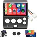Screen 8-Core Radio for Nissan Titan 2004 2005 2006 2007, Armada 2005 2006 2007,CarPlay Android Auto Ready,Steering Wheel Control,Free Back Camera
