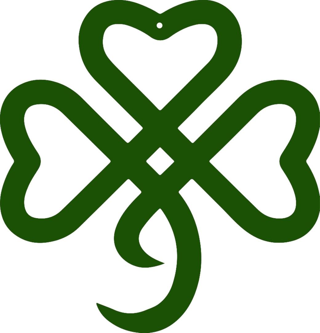 RESACO St Patricks Day Decorations Shamrock Decorations Shamrock Wreath Irish Celtic Gift for St Patty's Day Lucky Shamrock Ornaments for Front Door Bathroom Laundry Room Home Office (Green)