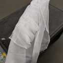 Semi Voile White Sheer Curtains 84 Inches Long 2 Panels Rod Pocket Window Treatment for Living Room Bedroom Dining Room(White 9x4ft)