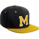 RETRO BRAND Classic Snapback Hat Custom Missouri, One Size