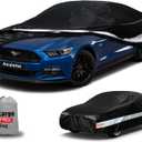 Ford Car Cover Custom Fit for Ford Mustang, Waterproof Car Cover for Automobiles All Weather, Lightweight Full Exterior Cover Outdoor Sun Rain Dust Snow Wind Protection.
