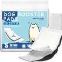 LeapSheep Dog Diaper Liners Pee Pads for Male and Female Dogs, Dog Period Pads, Super Soft Absorbtion Dogs Booster Pads Fits Belly Bands, Wraps and Washable Dog Diapers Female (S, 20)