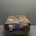 KAKIJUMN 7 Piece Bed in a Bag Stripe Comforter Set King Size, White Grey Blue Patchwork Striped Comforter and Sheet Set, All Season Soft Microfiber Complete Bedding Set(Light Blue,King)