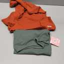 Koneseve Dog Shirt Soft Cotton Stretchy Clothes for Medium Large Dogs 2-Pack (Rust & Mist Green 4XL)