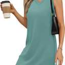 BKRIVE V-Neck Summer Casual Beach Dresses for Women 2026 Vacation Women's Sleeveless Sundress with Split, XL
