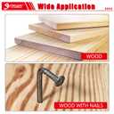 Carbide Reciprocating Saw Blade for Hard Wood and Metal Demolition,9-Inch Length,Variable Tooth Design, 6-9TPI(3-Pack)