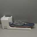 23.6" Inch Remote Controlled Warship Battleship 10km/h 4WD 2.4G RC Controlled Ship 1:390 Scale On Water Lakes Pools Exhibits Models for 14Y+, 23.6 inches x 4.5 inches x 7.5 inches