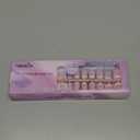 Canvalite French Tip Press on Nails - 300Pcs Pre-Colored Quick and Easy Press on Nails Long Square Fake Nails with Designs DIY Gel Nail Tips, Pink White