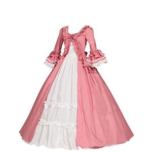 1791's lady Women's Victorian Rococo Dress Inspration Maiden Costume XS