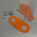 Oriole Metal Bird Feeder for Outdoor Jelly and Oranges, Baltimore Oriole Jelly Bird Feeder with Ice Cream Design for Outdoors Hanging (Orange)