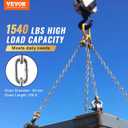 VEVOR Grade 30 Chain 1/4 Inch by 100Ft Length Grade 30 Proof Coil Chain Zinc Plated Grade 30 Chain for Towing Logging Agriculture and Guard Rails