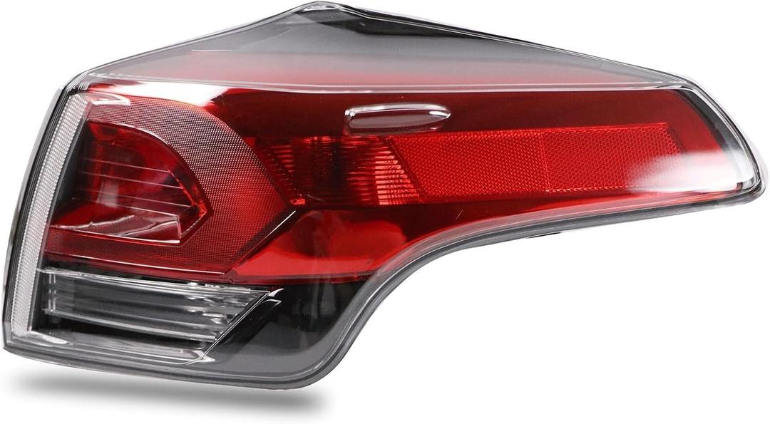 Halogen Tail Light Outer Compatible With 2016 2017 2018 Toyota Rav4 Right Passenger Side Rear Taillight NON-LED without Bulb Replace 815600R061