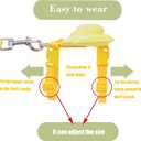 2 x Pet Cole Duck Outside Walking Harness Leash, Adjustable Outdoor Training Traction Rope, Duck Harness and Leash for Real Ducks Cat Dog Hen Chickens Goose Small Pet (yellow)