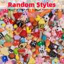 MGGFBLEY Assorted Resin Charms for DIY Bracelet & Keychain Making Mini Candy, Bear, Fruit & Animal Style Charms for Crafts