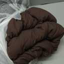 Paxrac Earthy Brown Comforter Full Size, Neutral 3 Pieces Comforter Set, Lightweight Solid Bedding Set, All Seasons Soft Fluffy Full Comforter Set (80x90In Comforter & 2 Pillowcases)