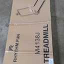 RHYTHM FUN Walking Pad Treadmill with Incline, 8% Incline Walking Treadmill, 300 lbs Foldable Treadmills with Handles for Home Office Use, Under Desk Compact Walking Pad