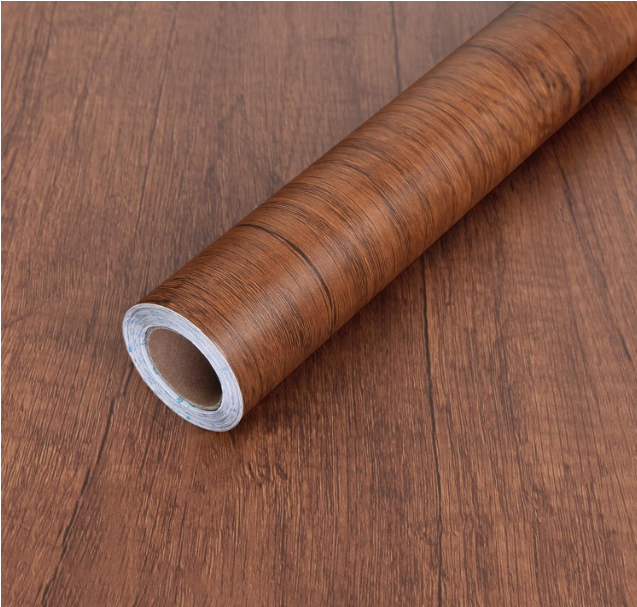 Abyssaly Wood Contact Paper, Wood Grain Peel and Stick Wallpaper for Cabinets,Self Adhesive Waterproof Vinyl Wall Paper for Kitchen Furniture Drawer Shelf Liner Wall 17.7 in X 708 in