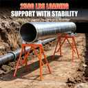 Pipe Stand with Rollers, 2500LB Capacity for 2-36 Inch Pipes, Locking Rollers, Welding & Fabrication