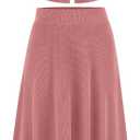 PRETTYGARDEN Women's 2 Piece Skirt Sets Summer Short Sleeve Button Up Knit Crop Top Flowy Maxi Skirts Travel Vacation Outfits (Pink, L)