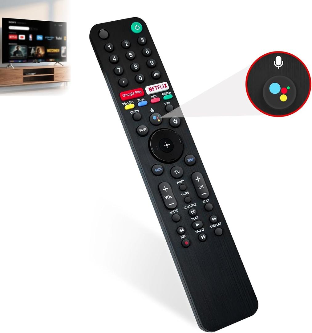 2025 Upgraded for RMF-TX500U Sony Remote, Sony TV Remote Control, for 2019-2025 TV Voice Remote, Smart Bravia XBR/KD/XR Series TV, More Stable & Durable, Easy to Pair