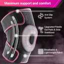 DR. BRACE ELITE Knee Brace with Side Stabilizers & Patella Gel Pads for Maximum Knee Pain Support and fast recovery for men and women-Please Check How To Size Video (Orion's, Medium)