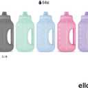 Ello Hydra 64oz Half Gallon Water Jug with Handle and Motivational Time Markers for All Day Hydration, Plastic Reusable Water Bottle with Straw and Locking, Leak Proof Lid, BPA Free