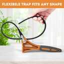 10 x 2-Pack Strap Wrench,Oil Filter Wrench with Diameter 6" and 4" Heavy Duty Rubber Strap,Adjustable Blet Wrench as Jar Opener,Water Filter,Plumbing,Sink Wrench Faucet Tool (Orange)