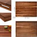 SwallowLiving 30x22 Noodle Board Stove Cover Wood with Handles, Wooden Stovetop Cover Board for Gas Stove and Electric Stove Top, kitchen sink cover for counter space, Acacia