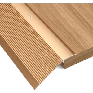 Aluminum Floor Transition Strip, Door Thresholds Bridge The Height from 0.4to 1.6, for Wood, Tile, Carpet Laminate, Vinyl, Concrete, Size 363.90.35 (Gold)