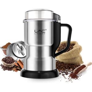 Electric Coffee Grinder & Spice Grinder, 150W Fast Grinding with Stainless Steel Blades | for Coffee Beans, Spices, Seeds, Herbs | Dry Food Mill | Mini Kitchen Grinder (With handle)