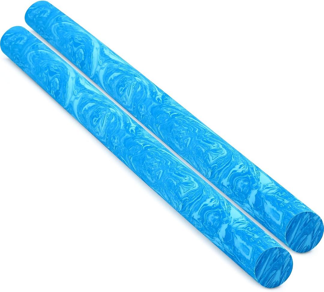 2 Pcs Large Floating Pool Noodles 45 x 2 Inch Soft EVA Swimming Floating Foam Water Board Swim Noodle Tube Swirl Pool Exercise Accessories for Sport Lake River Craft Project