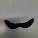 Topcosplay Men Wigs Black Short Cosplay Halloween Costume Party Slicked-back Wig with Mustache