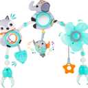 Lynncare Adjustable Arch Bassinet Toys for Infant & Toddlers, Stroller Arch, Baby Crib Toys with Fascinating Hanging for Stimulating Babys Senses and Developing Motor Skills