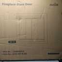 Stanbroil Fireplace Glass Bi-fold Style Door, Black Finish, Medium, Decorative Fireplace Screen Door for Fireplace Accessories