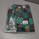 ANGELGGH Family Matching Christmas Onesie Pajamas, Vacation Cute Printed One Piece Pajamas, Xmas Hooded Holiday Sleepwear (Medium, Green Plaid Santa)