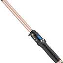 3/4 Inch Curling Wand for Long Hair,Long Barrel Curling Iron Wand for Beach Waves,Dual Voltage Hair Curling Iron Ceramic Thin Barrel